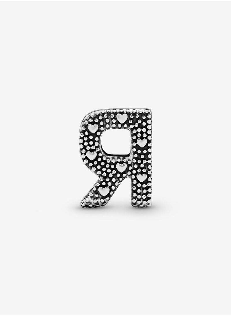 PANDORA - Pandora Moments Letter R Silver Charm 797472 - Image 1