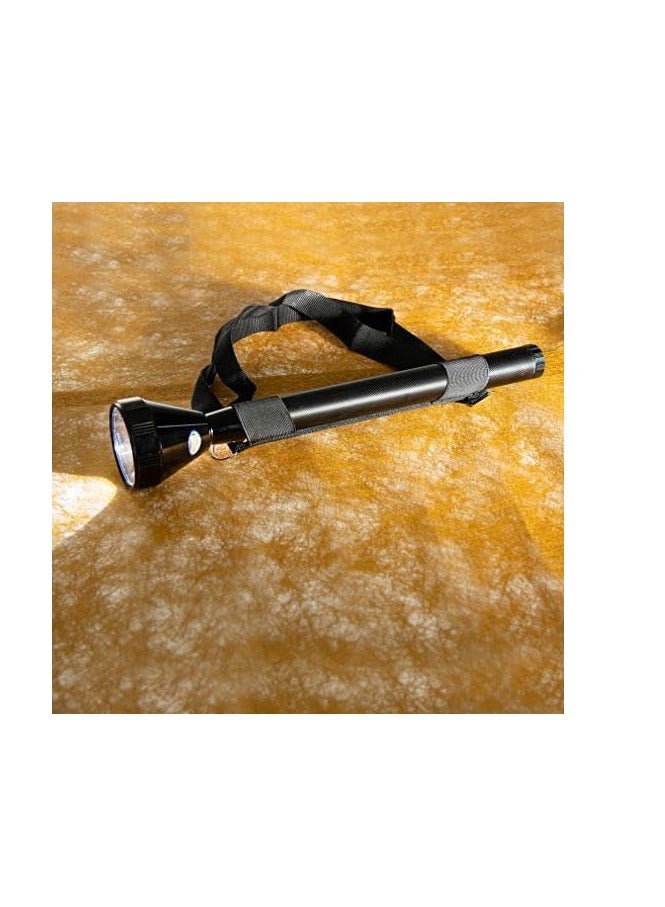 GEEPAS Rechargeable LED Flashlight, 470mm LED Torch Light, GFL4653 | Built-in 5D Battery | Long Distance Range with Big Reflector | Powerful Torch for Indoor & Outdoor Activities - Image 3