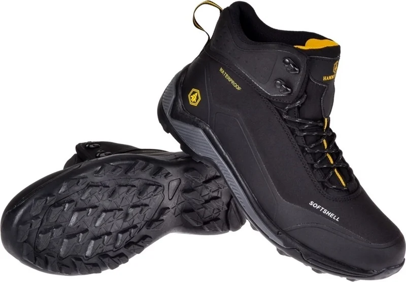 هامر جاك Bond 21664 Men's Waterproof Sports Boots Black Yellow V4