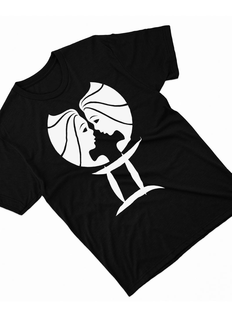Fashion World Cotton T-shirt Printed with High-quality Gemini