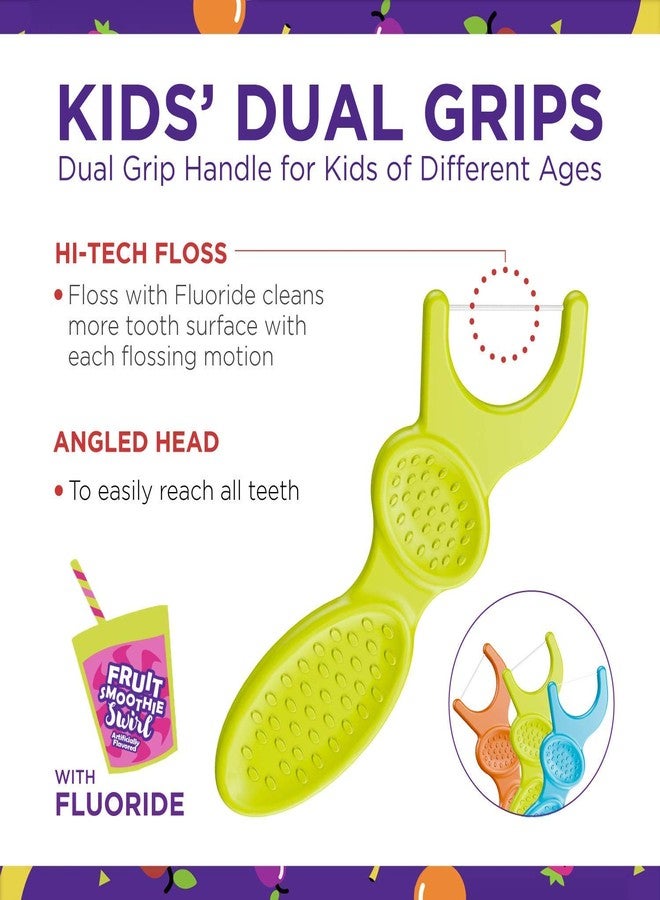 بلاكرز خيوط تنظيف الأسنان للأطفال من بلاكرز - 75 خيطًا بمقبض مزدوج يناسب مختلف الأعمار - Image 2