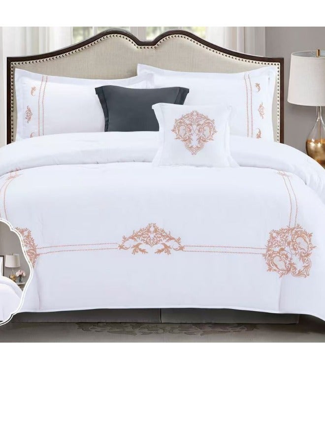 SMART HOME Embroidered two-sided quilt set, two-sided mattress, consisting of 6 pieces, quilt with 6-piece filling, 100% microfiber, quilt size 240 x 260 cm - Image 4