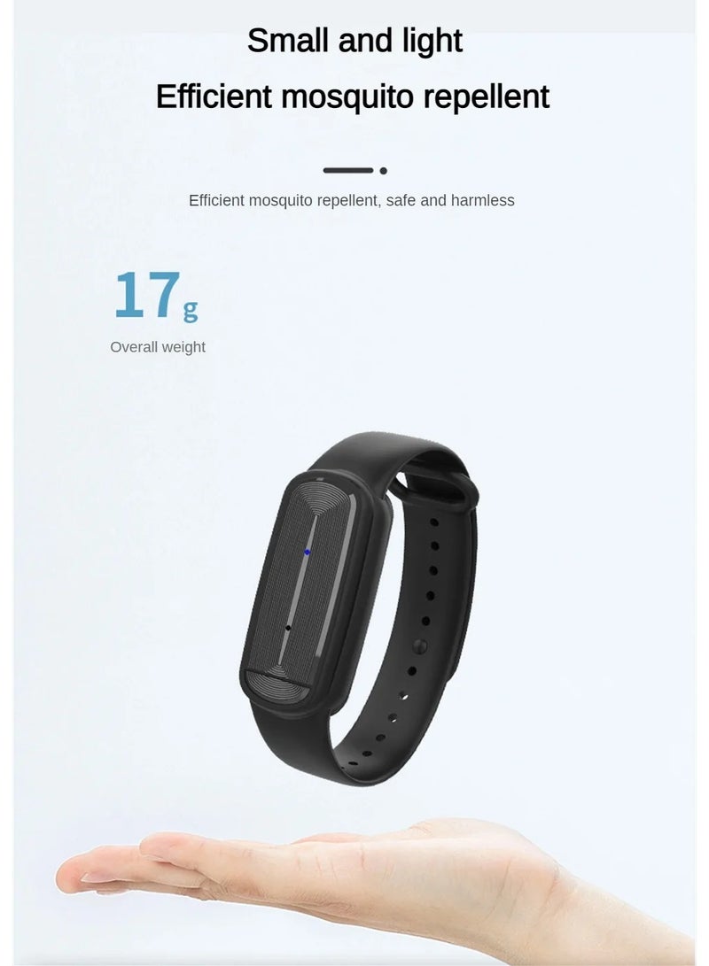 AROAQ M90 Ultrasonic Mosquito Repellent Bracelet for Kids 100 Percent Natural Non Toxic Essential Oil Pest Control Watch - Image 4