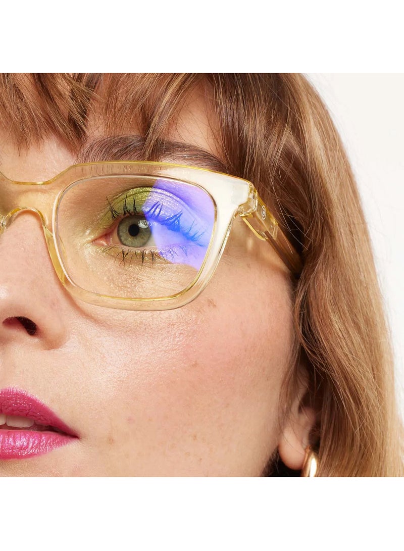 BARNER Holly Glossy Quartz - Rectangular Glasses - Image 3
