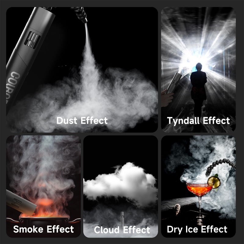  COLBOR COLBOR CF5 Portable Fog Machine, 40W Mini Handheld Smoke Machine for Photography with Remote Control, Small Fogger Haze Maker for Indoor Outdoor Halloween Party Cosplay, Rechargeable Fog Machine - Image 4