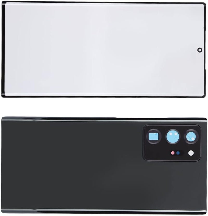 Keenso Note 20 Ultra 5G Back Glass Cover Set Black with Front Lens Glass Tools for DIY Installation - Image 1