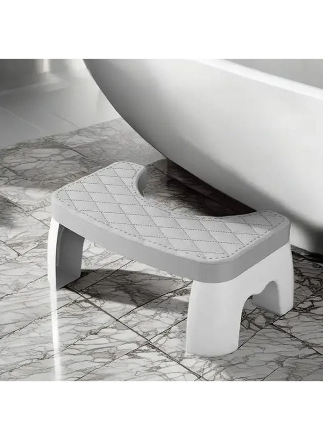 Heavy Duty Waterproof Plastic Shower Foot Stool Non Slip Base Blue - Image 3