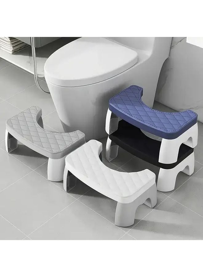 Heavy Duty Waterproof Plastic Shower Foot Stool Non Slip Base Blue - Image 4