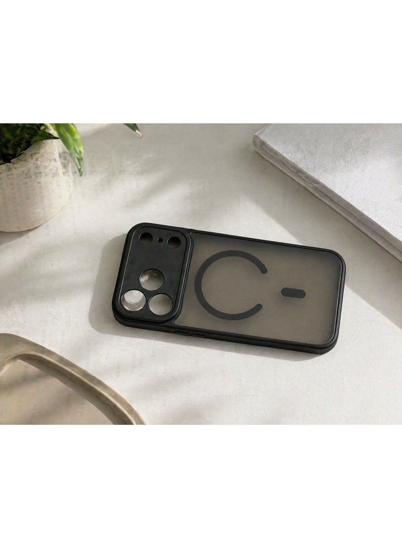 Black Magnetic Phone Case for iPhone 17 Pro Shockproof Slim Luxury Minimalist - Image 2