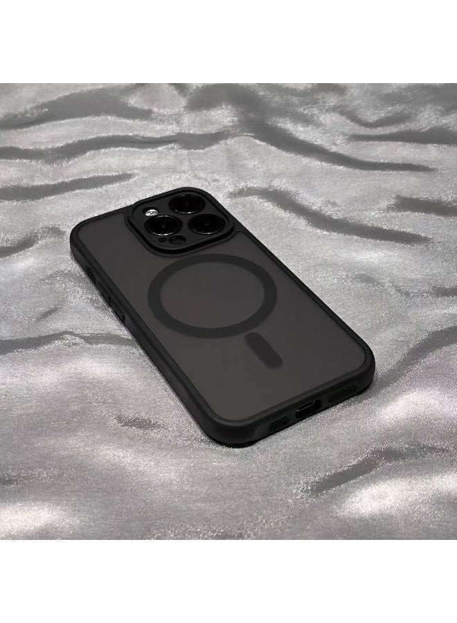 Black Magnetic Phone Case for iPhone 17 Pro Shockproof Slim Luxury Minimalist - Image 4