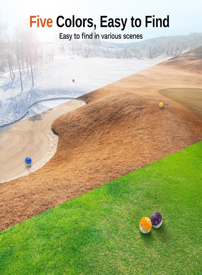 Full Choice High Visibility Practice Golf Balls (20 Pack), Limited-Flight Training Balls, Wear-Resistant Design for Indoor/Outdoor Drills, GB01 - Image 5