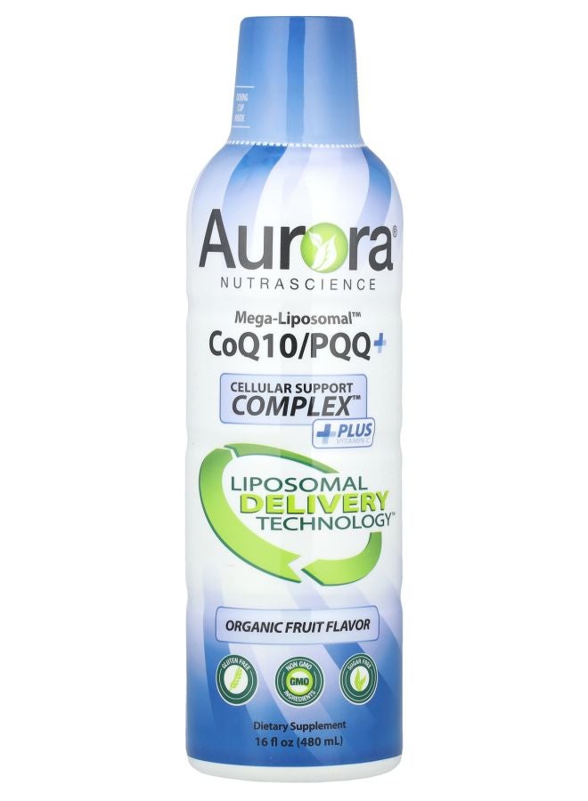Aurora Nutrascience Mega-Liposomal™ CoQ10/PQQ+ Organic Fruit 16 fl oz (480 ml) 