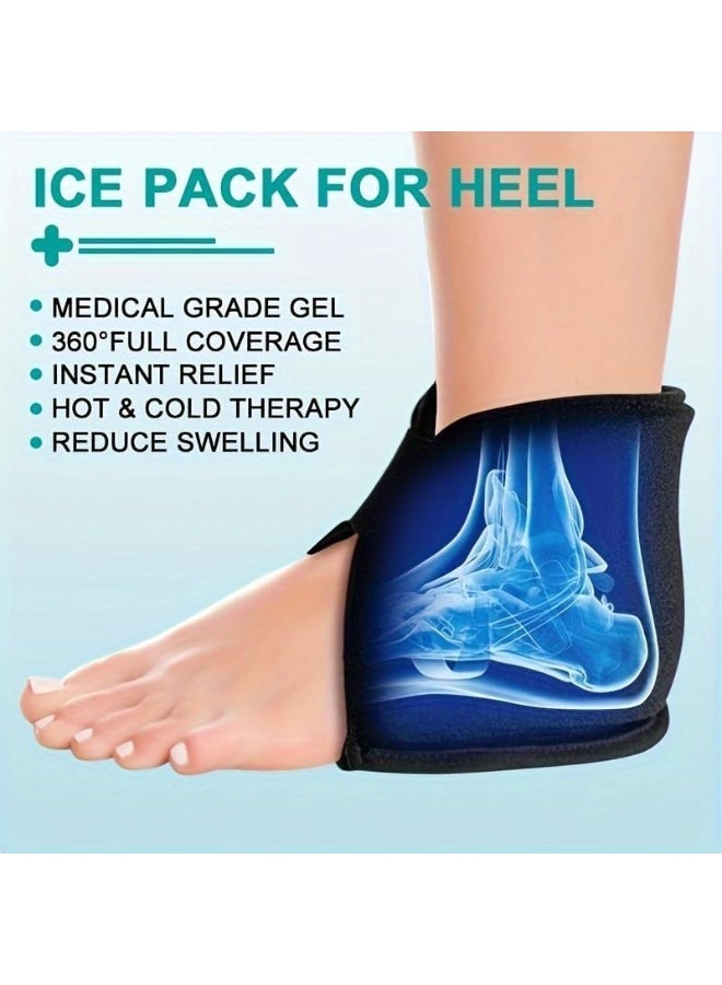 دعامة دعم الكاحل بالجل الصلب للعلاج الاحترافي - كمادات مزدوجة المفعول (حار وبارد) لتخفيف الآلام والتعافي - دعم متطور للعلاج الطبيعي للالتهابات ودعم المفاصل - Image 3