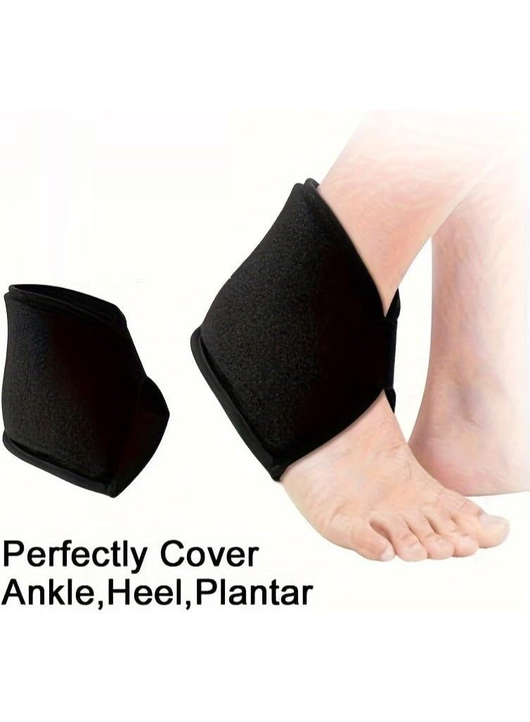 دعامة دعم الكاحل بالجل الصلب للعلاج الاحترافي - كمادات مزدوجة المفعول (حار وبارد) لتخفيف الآلام والتعافي - دعم متطور للعلاج الطبيعي للالتهابات ودعم المفاصل - Image 4