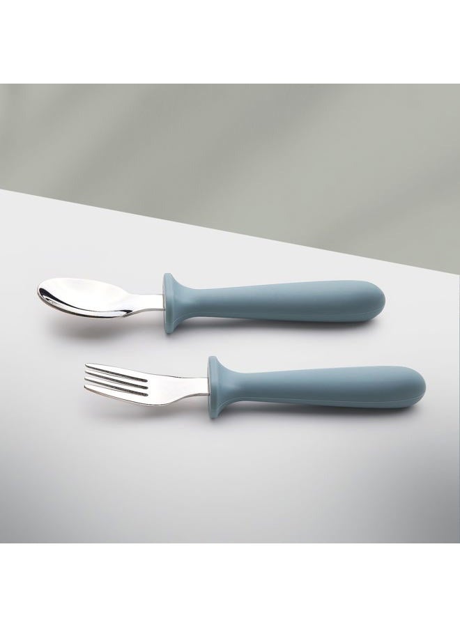 Eascrozn Baby Feeding Set, 2 Pack Silicone Divided Suction Plates for Baby, 2 Pack Spoons and Forks Set, BPA Free, Baby Led Weaning Supplies for Toddler Utensils - Image 5