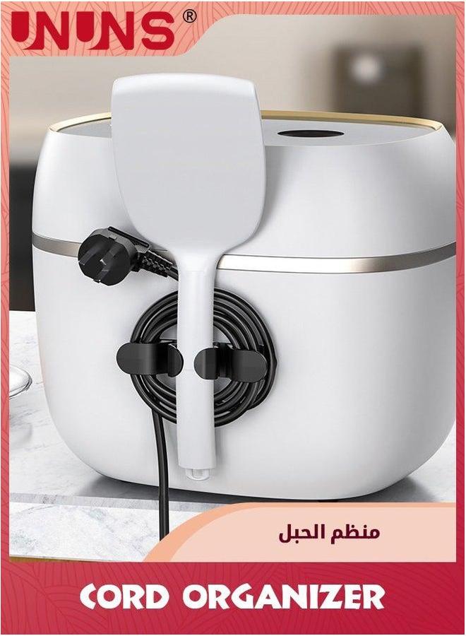 UNUNS Cord Organizer For Appliances,9 Pack Kitchen Appliance Holder,Cord Winder,Cable Bundler Stick Firmly on Mixer,Blender, Coffee Maker,Pressure Cooker And Air Fryer - Image 2