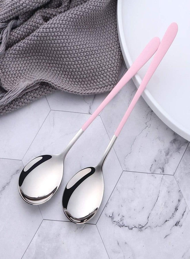 HomeAra Stainless Steel Soup Spoon Set - Elegant Cutlery Set for Soup, Dinner, and Kitchen - Premium Flatware Tableware for Home Dining - Image 3