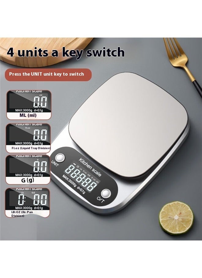 yongsheng Food Scale 3kg-0.1g Weight Grams, Digital Kitchen Scales and Ounces for Cooking, Baking-Food Kitchen Scale Digital Weight Grams and Oz，Professional Small Digital Kitchen Food Scales 3kg/0.1g for Weight Loss  - Image 5
