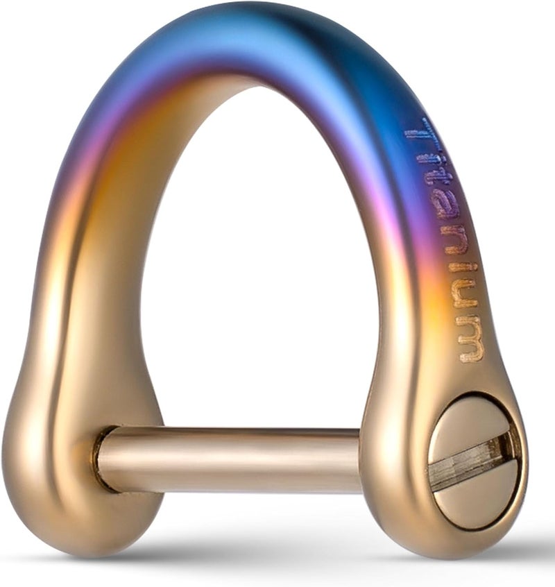 FEGVE Titanium D Ring Key Ring with Screwdriver - Image 1