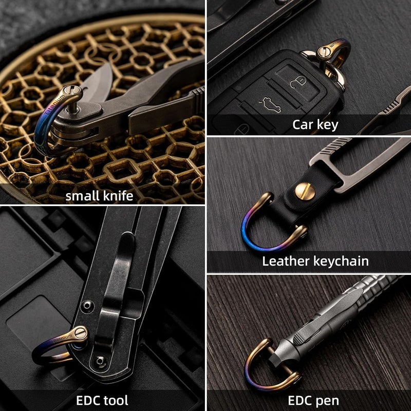 FEGVE Titanium D Ring Key Ring with Screwdriver - Image 4