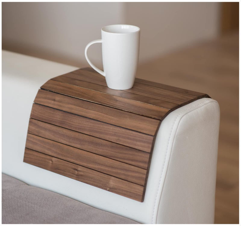 EWART WOODS Wood Sofa arm Tray Protectors armrest Table Sofa Table Coaster Sofa Tray tv Tray 3 