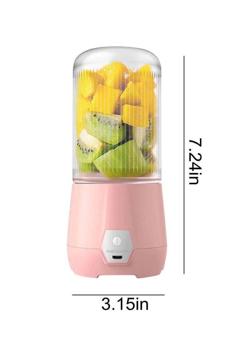 DETREND كوب عصير محمول، زجاجات خلط للسفر مع إمكانية إعادة الشحن عبر USB للمشروبات والعصائر، للاستخدام المحمول في الرياضة والصالة الرياضية والهواء الطلق - Image 4