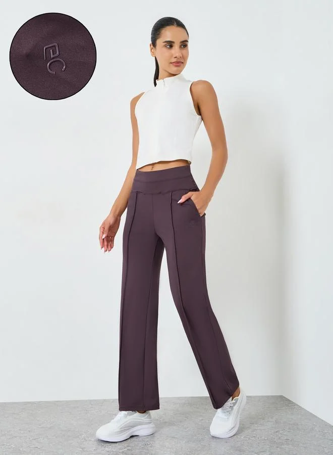 ستايلي اكتيف بنطال بأرجل مستقيمة وشعار مطاطي