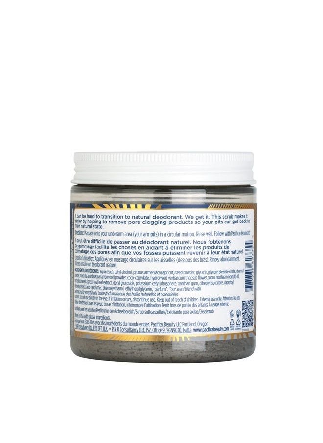 Pacifica - Beauty, Coconut and Charcoal Underarm Detox Scrub, For Natural Deodorant Users, Aluminum Free, Safe for Sensitive Skin, 100% Vegan and Cruelty Free + Clean Beauty - Image 1