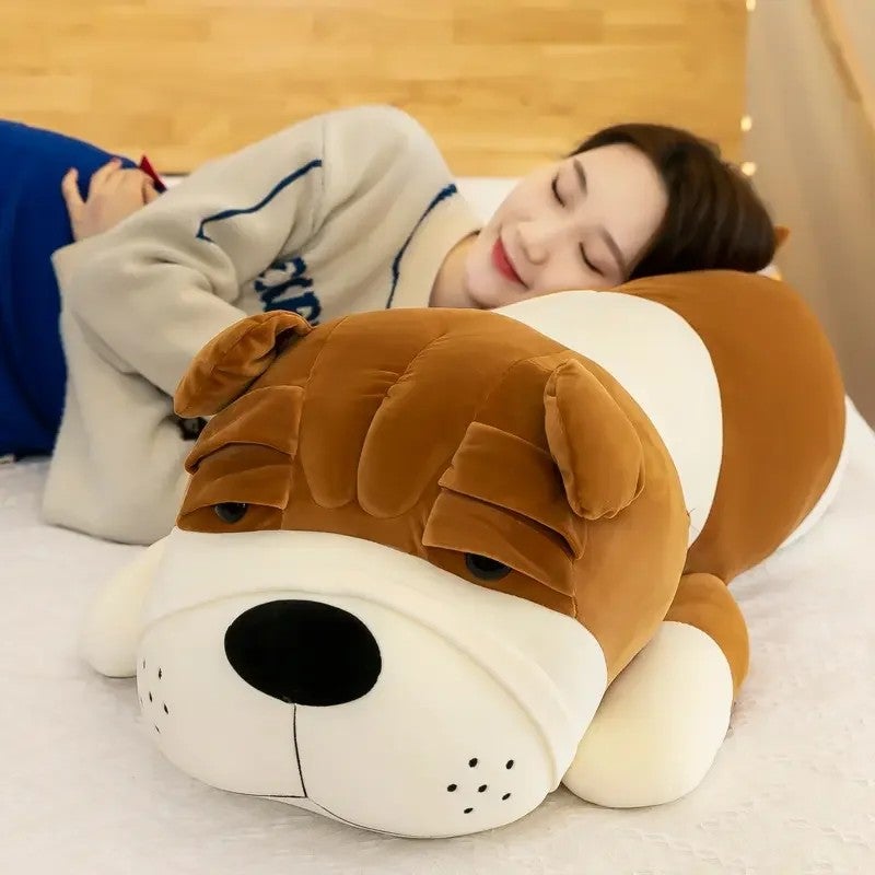 Y&D Low MOQ High Quality Lovely Plush Shar Pei Dog Toys  Stuffed Animals Big Head Dog Plushies - Image 4