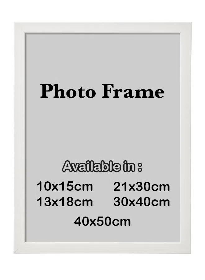 Wall And Table Top Photo Frame, Wall Hanging Picture Frame Used For Home And Office, White  - Image 1