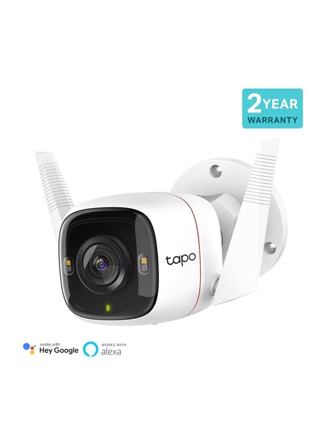 TP-LINK Tapo C320WS ColorPro Wi-Fi Outdoor Camera, 2K 4Mp QHD Security Camera Outdoor Wired IP66 Weatherproof Motion/Person Detection, Works With Alexa And Google - Image 2