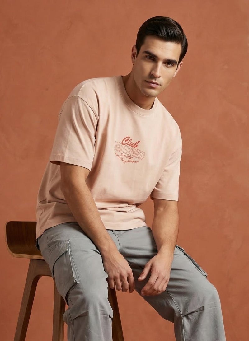 NOBERO Men Oversized Printed T-shirt - Image 2