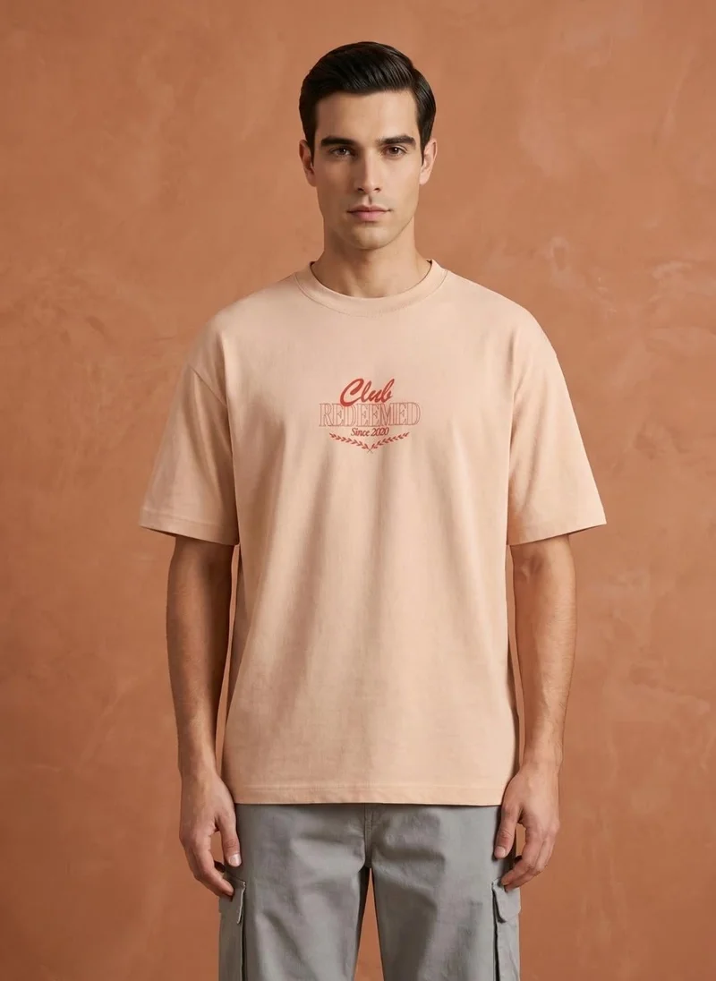 Men Oversized Printed T-shirt