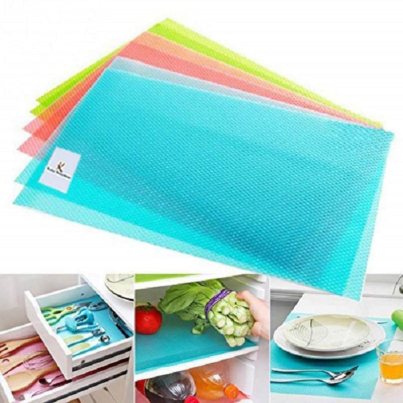 Kuber Industries Kuber Industries PVC 6 Piece Refrigerator Drawer Mat Set Multicolour Standard FR104  - Image 4
