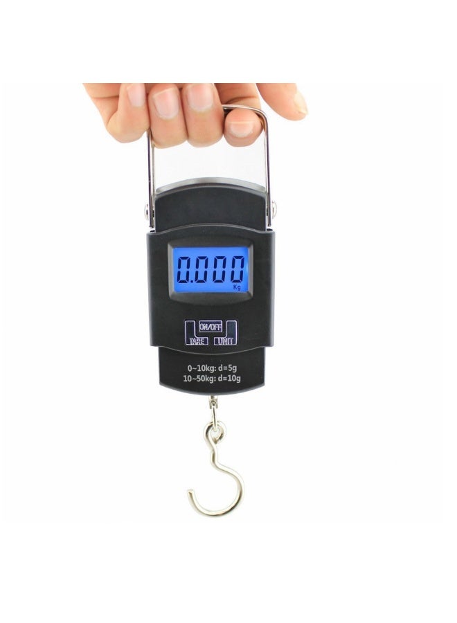 WeiHeng Digital Luggage Scale 50kg Portable Hanging Scale with LCD Backlight for Travel, Fishing & Parcel Weighing - Image 5