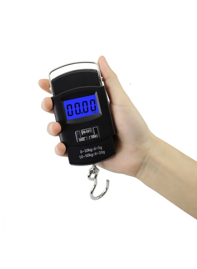 WeiHeng Digital Luggage Scale 50kg Portable Hanging Scale with LCD Backlight for Travel, Fishing & Parcel Weighing - Image 3