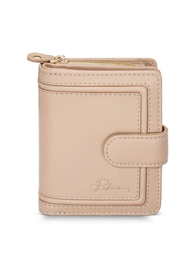 POLICE Roma Camel Leather Wallet for Women