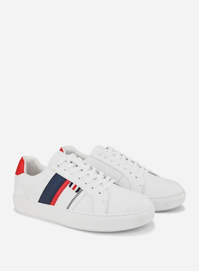 Styli Styli Stripe Flatform Sole Lace Up Sneakers