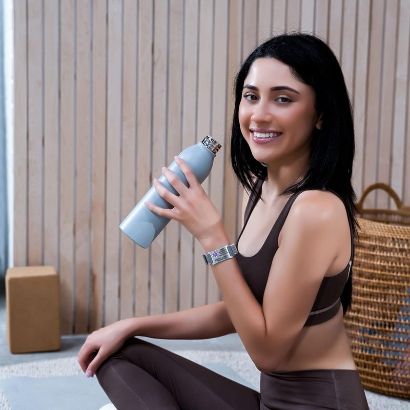 Divoti Custom Engraved Medical Alert ID Bracelet – Dual-Sided Wristband, Stainless Steel – Durable & Rust Free – Adjustable & Trim-to-Fit – Emergency Medical Info Band for Men & Women - Image 4