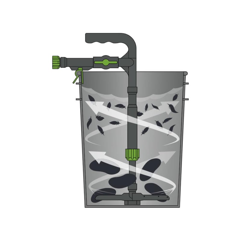 HME Game Washer | Durable Portable Effective Wild Game Cleaner with Adjustable Water Flow Valve, Sliding Bucket Clip & Telescoping Assembly - Image 2
