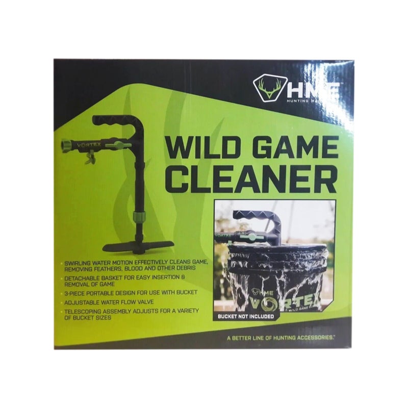 HME Game Washer | Durable Portable Effective Wild Game Cleaner with Adjustable Water Flow Valve, Sliding Bucket Clip & Telescoping Assembly - Image 4