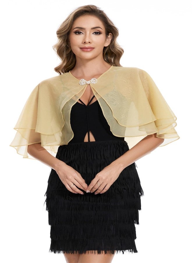 Sepsap Women's Sheer Tencel Shawls and Wraps for Evening Dresses Soft Wedding Cape Lightweight Bridesmaid Scarves Cover Up, Yellow, One size - Image 2