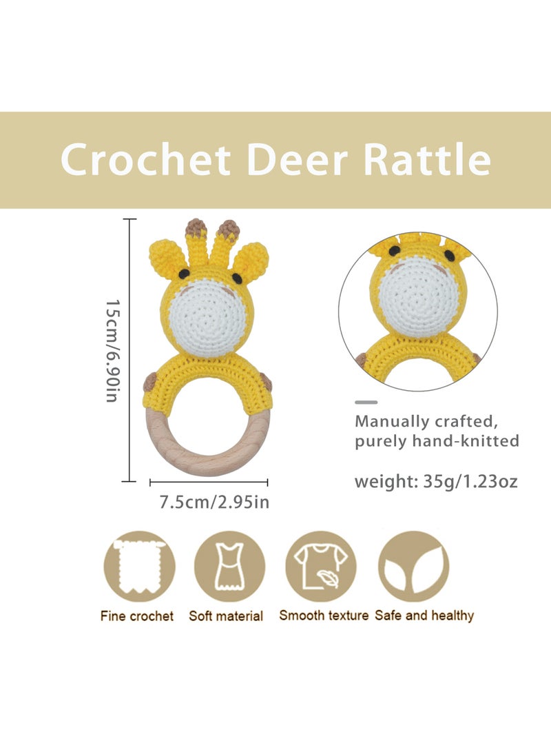 Bambimici Rabbit Beige Handmade Crochet Teether - Image 3
