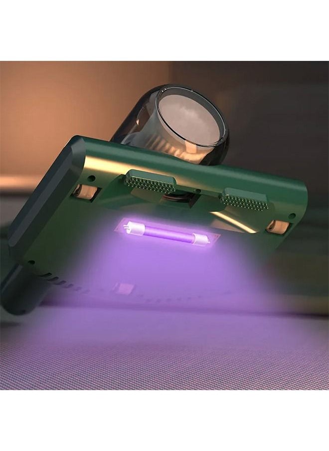 Arabest Bed Vacuum Cleaner, Handheld High Power Mattress Vacuum Cleaner, High-Frequency Double Beat Cleaner for Bedding, Sofa, Fabric Surface (Green)  - Image 3