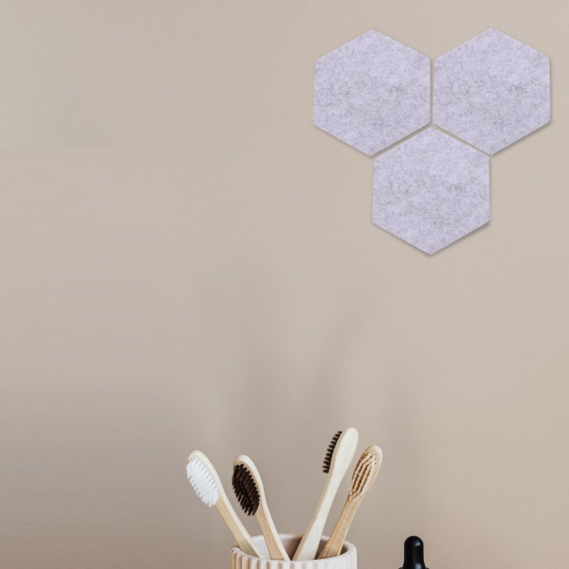 Pcs Message Board Felt Hexagon Wall Board Self-adhesive Wall Memo Board - Image 5