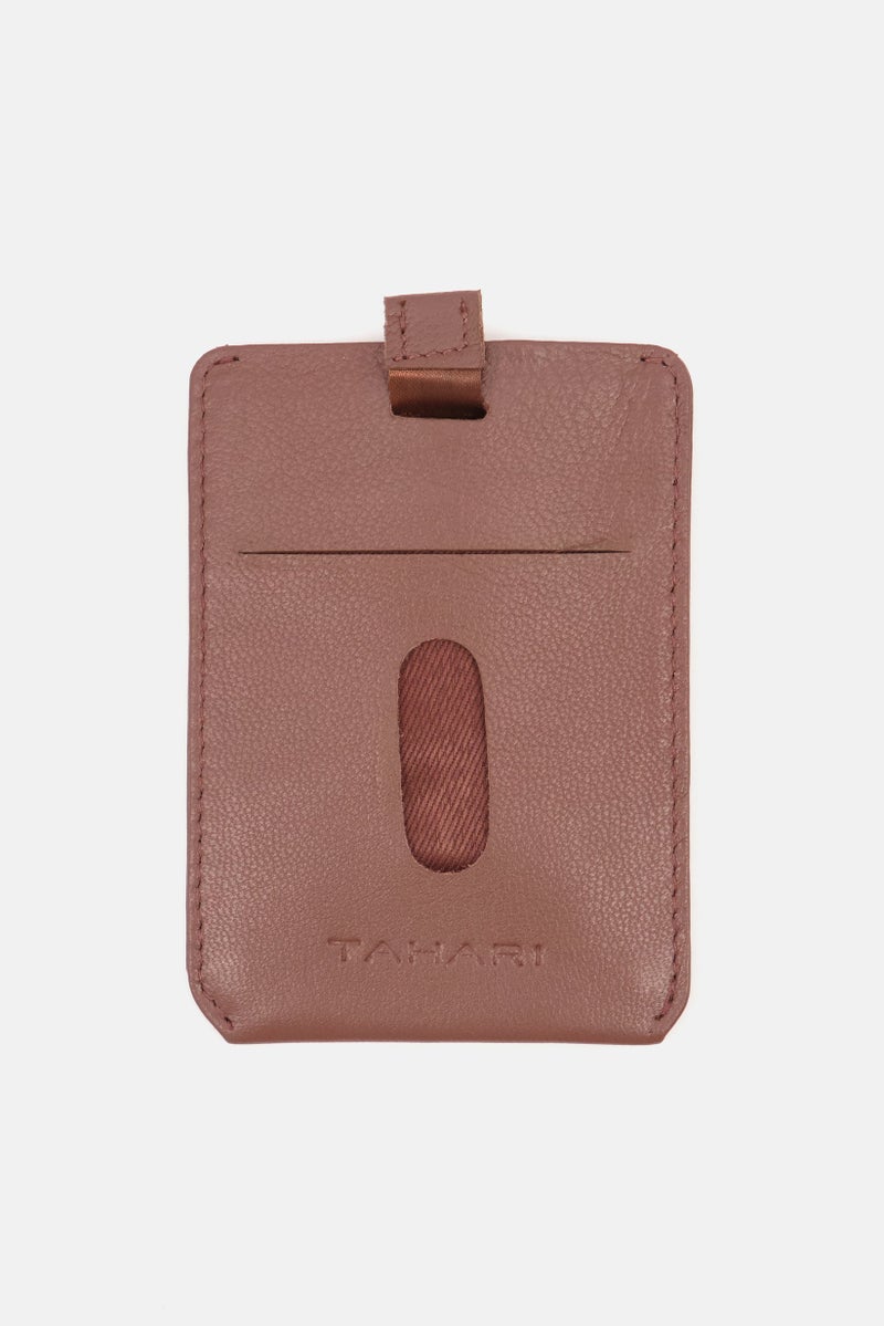 Tahari Men Brand Logo Card Case 10 H x 7 L x 1 H cm, Brown - Image 1