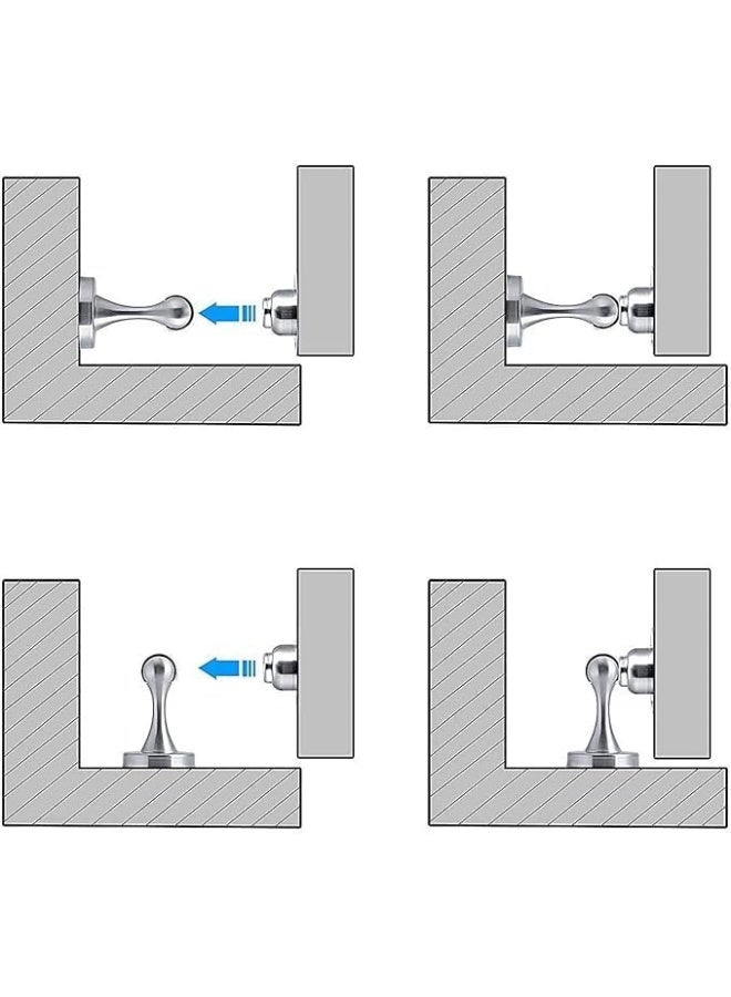 Biella Magnetic Stainless Steel Door Stopper Bumper Heavy Duty And Durable Stylish Door Protector - Image 3