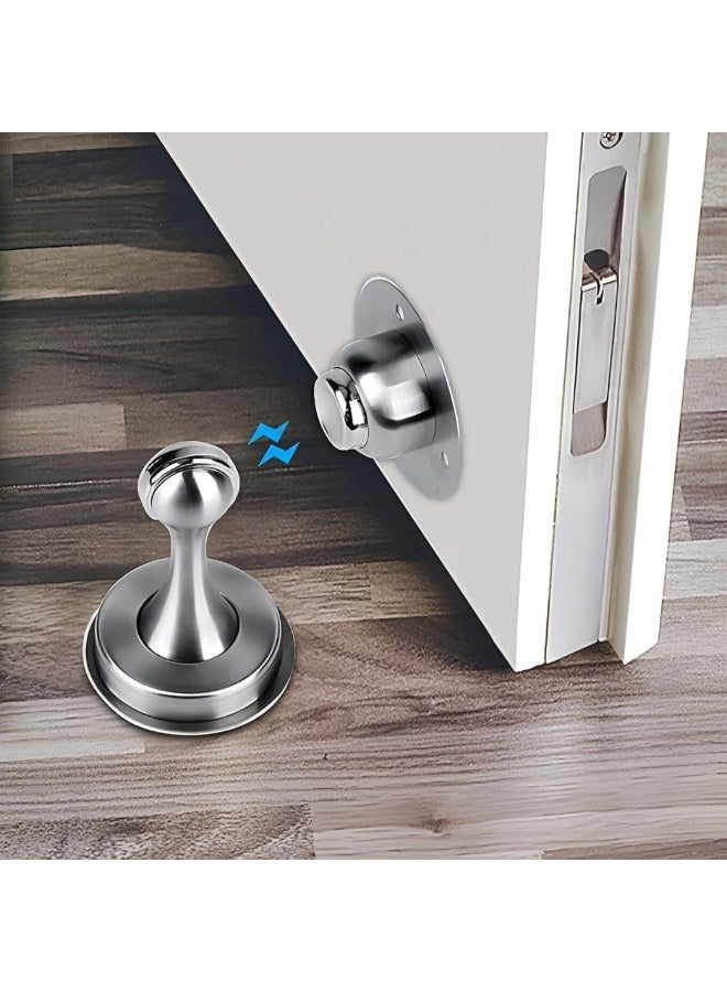 Biella Magnetic Stainless Steel Door Stopper Bumper Heavy Duty And Durable Stylish Door Protector - Image 4
