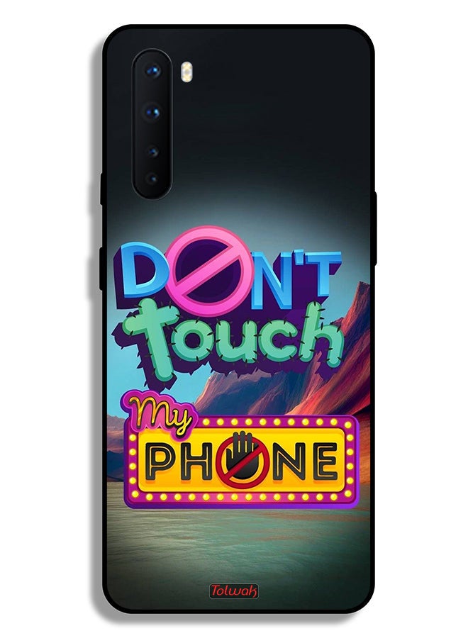 Tolwak OnePlus Nord Protective Case Cover Do Not Touch My Phone - Image 2