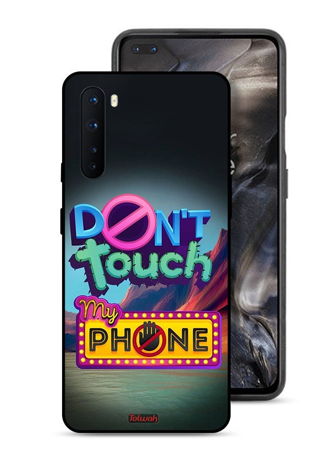 Tolwak OnePlus Nord Protective Case Cover Do Not Touch My Phone - Image 1